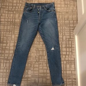 Levi 501 High Waisted Jean